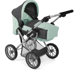 BAYER CHIC 2000 Combi Poppenwagen LENI Melange Antraciet-mint -SpeelgoedKorting bayer chic 2000 combi poppenwagen leni melange antraciet mint a355194 4