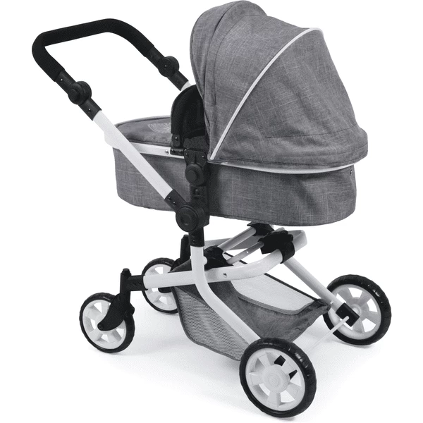 BAYER CHIC 2000 Combi-Poppenwagen MIKA Jeans Grey 3 BAYER CHIC 2000 Combi-Poppenwagen MIKA Jeans Grey - Afbeelding 3