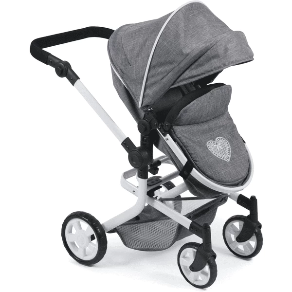 BAYER CHIC 2000 Combi-Poppenwagen MIKA Jeans Grey 4 BAYER CHIC 2000 Combi-Poppenwagen MIKA Jeans Grey - Afbeelding 4