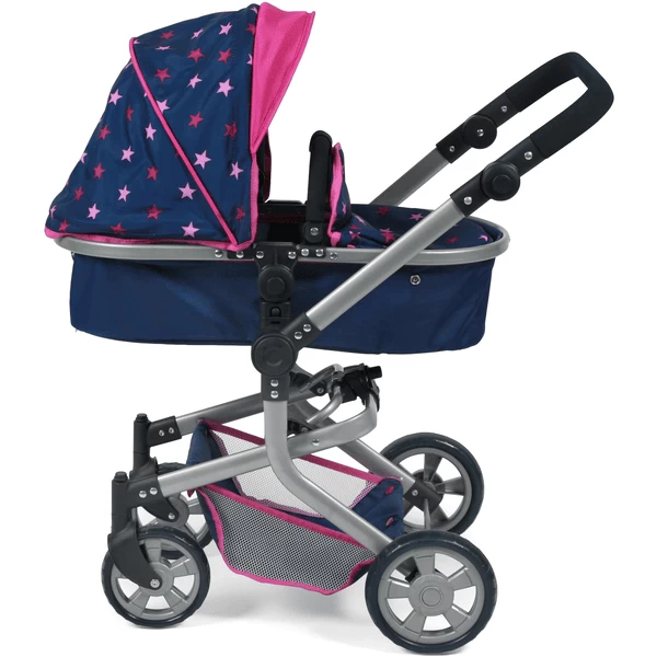 BAYER CHIC 2000 Combi Poppenwagen MIKA Stars Marine 2 BAYER CHIC 2000 Combi Poppenwagen MIKA Stars Marine - Afbeelding 2