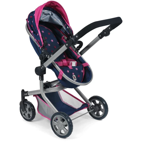 BAYER CHIC 2000 Combi Poppenwagen MIKA Stars Marine 4 BAYER CHIC 2000 Combi Poppenwagen MIKA Stars Marine - Afbeelding 4