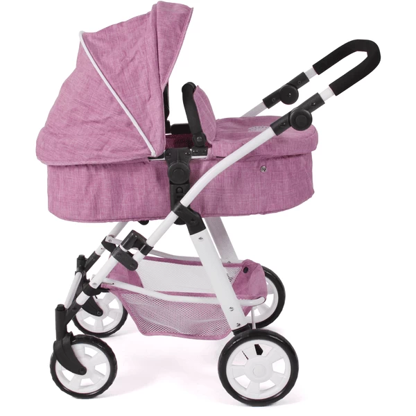 BAYER CHIC 2000 Combi Poppenwagen NELE Jeans Roze 2 BAYER CHIC 2000 Combi Poppenwagen NELE Jeans Roze - Afbeelding 2