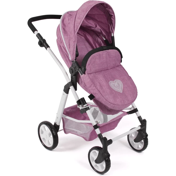 BAYER CHIC 2000 Combi Poppenwagen NELE Jeans Roze 4 BAYER CHIC 2000 Combi Poppenwagen NELE Jeans Roze - Afbeelding 4