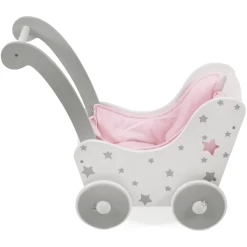 BAYER CHIC 2000 Houten Poppenwagen Stars Grijs -SpeelgoedKorting bayer chic 2000 houten poppenwagen stars grijs a296656 2