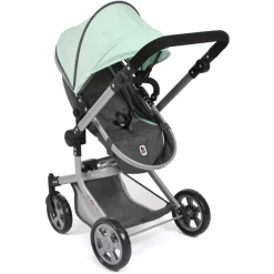 BAYER CHIC 2000 MIKA Gemêleerde Poppenwagen Antraciet-mint -SpeelgoedKorting bayer chic 2000 mika gemeleerde poppenwagen antraciet mint a355317 2