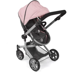 BAYER CHIC 2000 MIKA Gemêleerde Poppenwagen Antraciet-roze -SpeelgoedKorting bayer chic 2000 mika gemeleerde poppenwagen antraciet roze a355318 3