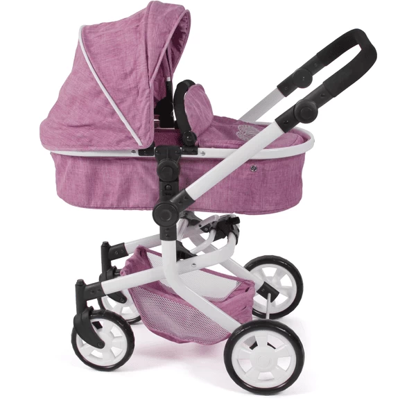 BAYER CHIC 2000 MIKA Jeans Roze Combi Poppenwagen 2 BAYER CHIC 2000 MIKA Jeans Roze Combi Poppenwagen - Afbeelding 2