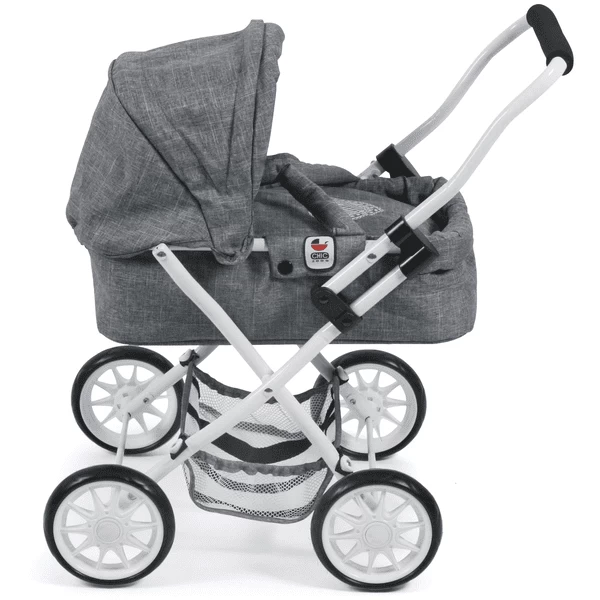 BAYER CHIC 2000 Mini Knuffel Wandelwagen SMARTY Jeans Grijs 5 BAYER CHIC 2000 Mini Knuffel Wandelwagen SMARTY Jeans Grijs - Afbeelding 5