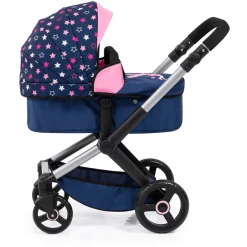 Bayer Design Combi Poppenwagen Xeo Blauw/Roze -SpeelgoedKorting bayer design combi poppenwagen xeo blauw roze a372063 3