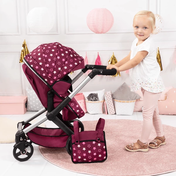 Bayer Design Combi Poppenwagen Xeo Bordeaux 2 Bayer Design Combi Poppenwagen Xeo Bordeaux - Afbeelding 2