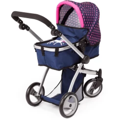 Bayer Design Combinatie Poppenwagen Mega Set, Blauw Met Hartjes En Eenhoorn -SpeelgoedKorting bayer design combinatie poppenwagen mega set blauw met hartjes en eenhoorn a295797 2