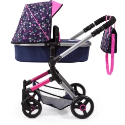 Bayer Design Combinatie Poppenwagen Vario Harten Blauw/roze Met Harten En Zeemeermin -SpeelgoedKorting bayer design combinatie poppenwagen vario harten blauw roze met harten en zeemeermin a295748 2