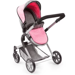 Bayer Design Poppenwagen City Neo Grijs/roze -SpeelgoedKorting bayer design poppenwagen city neo grijs roze a313416 3