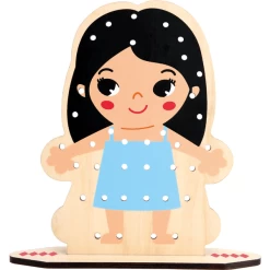 Bino Eerste Houten Rijgspel, Aankleedplezier -SpeelgoedKorting bino eerste houten rijgspel aankleedplezier a360502 3