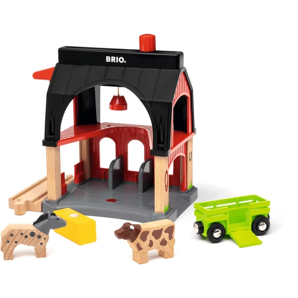 BRIO ® Dierenschuur Met Hooiwagen 2 BRIO ® Dierenschuur Met Hooiwagen - Afbeelding 2