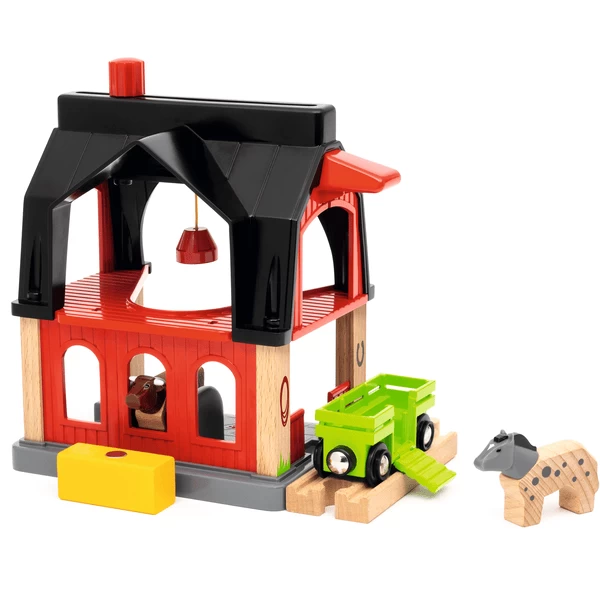 BRIO ® Dierenschuur Met Hooiwagen 1 BRIO ® Dierenschuur Met Hooiwagen