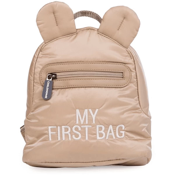 Childhome CHILD HOME Kinderrugzak My First Tas Gewatteerd Beige 1 Childhome CHILD HOME Kinderrugzak My First Tas Gewatteerd Beige
