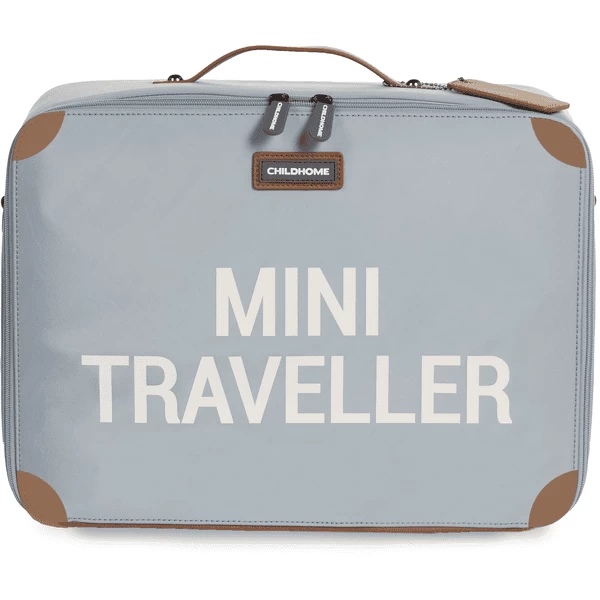 CHILDHOME Kinderkoffer Mini Traveller Grijs / Antiek Wit 1 CHILDHOME Kinderkoffer Mini Traveller Grijs / Antiek Wit
