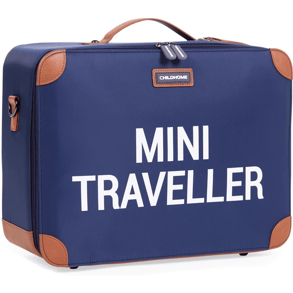 CHILDHOME Kinderkoffer Mini Traveller Marine / Wit 3 CHILDHOME Kinderkoffer Mini Traveller Marine / Wit - Afbeelding 3