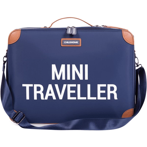 CHILDHOME Kinderkoffer Mini Traveller Marine / Wit 5 CHILDHOME Kinderkoffer Mini Traveller Marine / Wit - Afbeelding 5