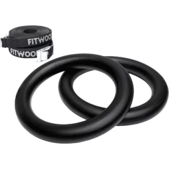 Fitwood ULPU MINI Turnringen, Zwart - Zwarte Banden