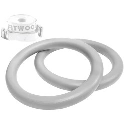 Fitwood ULPU Turnringen, Grijs - Witte Banden -SpeelgoedKorting fitwood ulpu turnringen grijs witte banden a377263 3