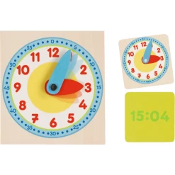 Goki Leren Klok In Houten Doos -SpeelgoedKorting goki leren klok in houten doos a325282 3