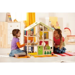 HAPE Vier-seizoenen-Huis, Gemeubileerd 35-delig -SpeelgoedKorting hape vier seizoenen huis gemeubileerd 35 delig a073788 3