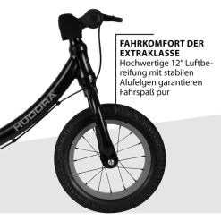 HUDORA ® Loopfiets Advanced Alu, Zwart -SpeelgoedKorting hudora loopfiets advanced alu zwart a297325 2
