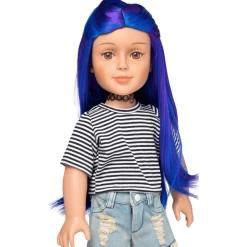 I'M A GIRLY Blauwe Lange Pruik 7 I'M A GIRLY Blauwe Lange Pruik -SpeelgoedKorting im a girly blauwe lange pruik a315126 2