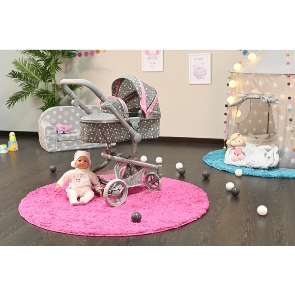 Knorr® Speelgoed Boonk Poppenwagen - Ster Grijs 2 Knorr® Speelgoed Boonk Poppenwagen - Ster Grijs - Afbeelding 2