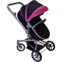 Knorr® Speelgoed Poppenwagen Boonk Flying Heart S Navy/roze -SpeelgoedKorting knorr speelgoed poppenwagen boonk flying heart s navy roze a311386 3