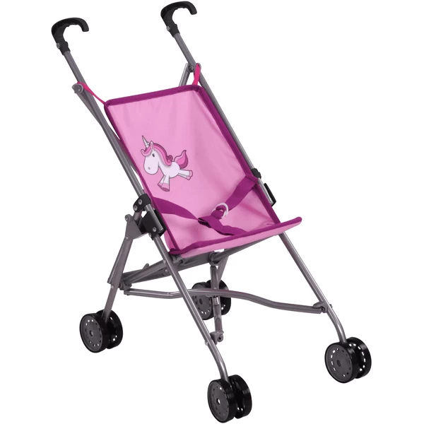 Knorr® Toys Poppenwagen Sim - Uma De Eenhoorn, Roze 2 Knorr® Toys Poppenwagen Sim - Uma De Eenhoorn, Roze - Afbeelding 2