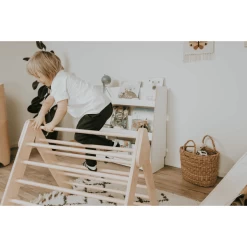 LEG & GO Klimdriehoek Naturel -SpeelgoedKorting leg go klimdriehoek naturel a366524 4