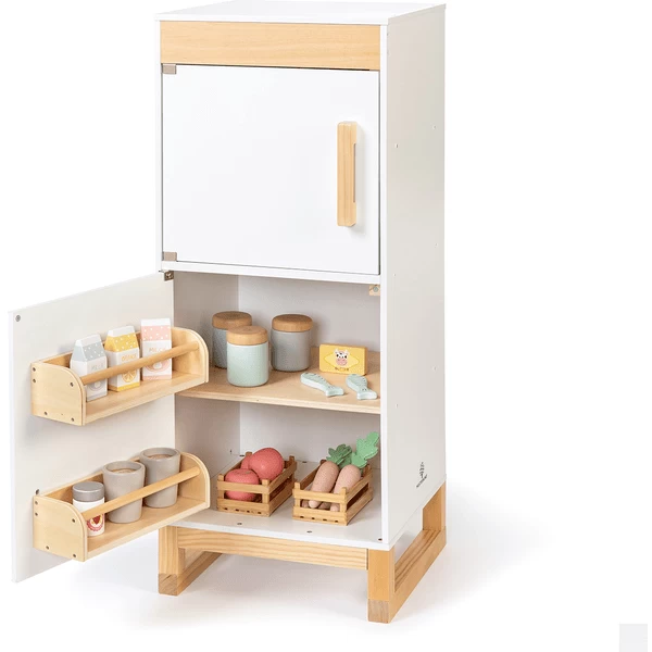 MUSTERKIND ® Koelkast - FICUS - Wit/natuur 2 MUSTERKIND ® Koelkast - FICUS - Wit/natuur - Afbeelding 2
