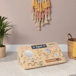 MUSTERKIND Motorische Vaardigheden - Board "Abelia" SAFARI -SpeelgoedKorting musterkind motorische vaardigheden board abelia safari a393210 2