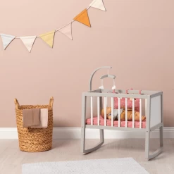 MUSTERKIND ® Poppenwieg Viola Grijs/wit/oud Roze -SpeelgoedKorting musterkind poppenwieg viola grijs wit oud roze a326743 4