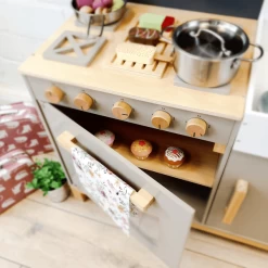 MUSTERKIND ® Speelkeuken Linum Warm Grijs/natuur -SpeelgoedKorting musterkind speelkeuken linum warm grijs natuur a295949 2