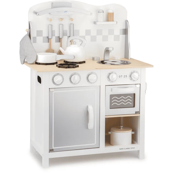 New Classic Toys® New Class Ic Toys Kitchenette Bon Ap Petit Deluxe Wit/zilver 2 New Classic Toys® New Class Ic Toys Kitchenette Bon Ap Petit Deluxe Wit/zilver - Afbeelding 2