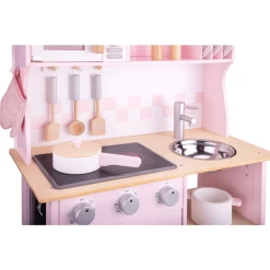New Classic Toys® New Classic Toys Speelkeuken Modern Roze Met Kookplaat -SpeelgoedKorting new classic toys speelkeuken modern roze met kookplaat a300927 3