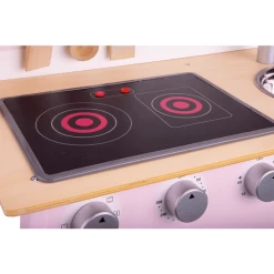 New Classic Toys® New Classic Toys Speelkeuken Modern Roze Met Kookplaat -SpeelgoedKorting new classic toys speelkeuken modern roze met kookplaat a300927 4