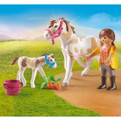 PLAYMOBIL Paard Met Veulen -SpeelgoedKorting playmobil paard met veulen a394604 2
