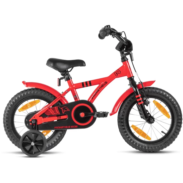 PROMETHEUS BICYCLES® Hawk Fiets 14'', Rood-zwart 4 PROMETHEUS BICYCLES® Hawk Fiets 14'', Rood-zwart - Afbeelding 4