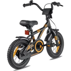 PROMETHEUS BICYCLES ® Kinderfiets 12" In Zwart Mat & Orange Vanaf 3 Jaar Met Zijwieltjes -SpeelgoedKorting prometheus bicycles kinderfiets 12 in zwart mat amp orange vanaf 3 jaar met zijwieltjes a311938 3