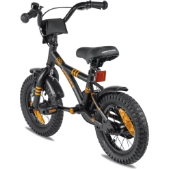 PROMETHEUS BICYCLES ® Kinderfiets 12" In Zwart Mat & Orange Vanaf 3 Jaar Met Zijwieltjes -SpeelgoedKorting prometheus bicycles kinderfiets 12 in zwart mat amp orange vanaf 3 jaar met zijwieltjes a311938 4