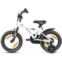 PROMETHEUS BICYCLES ® Kinderfiets 14" In Wit & Zwart Vanaf 3 Jaar Met Zijwieltjes -SpeelgoedKorting prometheus bicycles kinderfiets 14 in wit amp zwart vanaf 3 jaar met zijwieltjes a311940 2