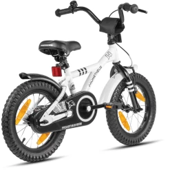 PROMETHEUS BICYCLES ® Kinderfiets 14" In Wit & Zwart Vanaf 3 Jaar Met Zijwieltjes -SpeelgoedKorting prometheus bicycles kinderfiets 14 in wit amp zwart vanaf 3 jaar met zijwieltjes a311940 3