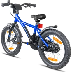 PROMETHEUS BICYCLES ® Kinderfiets 16", Blauw Zwart Met Zijwieltjes -SpeelgoedKorting prometheus bicycles kinderfiets 16 blauw zwart met zijwieltjes a376639 2