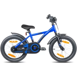 PROMETHEUS BICYCLES ® Kinderfiets 16", Blauw Zwart Met Zijwieltjes -SpeelgoedKorting prometheus bicycles kinderfiets 16 blauw zwart met zijwieltjes a376639 3