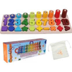 Schmetterline Houten Cijferpuzzel - RAINBOW NUMBER WORLD -SpeelgoedKorting schmetterline houten cijferpuzzel rainbow number world a371172 2